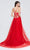 J'Adore - J20005 Plunging V-Neck High Slit Gown Special Occasion Dress