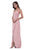 Jadore - J11337 Long V-Neck Surplice High Slit Dress Special Occasion Dress 2 / Rose