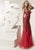 Jasz Couture - 6216 Applique Sweetheart Trumpet Dress Evening Dresses 000 / Red