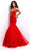 Jasz Couture - 7301 Beaded Off-Shoulder Sweetheart Trumpet Dress Special Occasion Dress 000 / Red