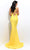 Jasz Couture - 7345 Plunging V-Neckline With Stylish Cut-Outs Trumpet Dress Special Occasion Dress