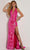 Jasz Couture 7437 - Sequin Halter Prom Dress Special Occasion Dress 000 / Fuchsia