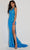 Jasz Couture 7437 - Sequin Halter Prom Dress Special Occasion Dress 000 / Sky Blue