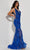 Jasz Couture 7440 - V-Neck Lace Prom Gown Special Occasion Dress 000 / Royal