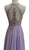 Jeweled Illusion Halter A-line Prom Dress Dress