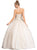 Jeweled Strapless Sweetheart Evening Ballgown Dress