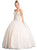 Jeweled Strapless Sweetheart Evening Ballgown Dress XXS / Champagne