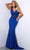 Johnathan Kayne 2507 - Pleated Sleeveless Long Dress Evening Dress 00 / Royal