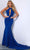 Johnathan Kayne 2513 - High Halter Keyhole Long Dress Evening Dresses 00 / Royal