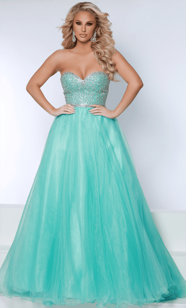 Johnathan Kayne 2890 - Strapless Heat set Stone Embellished Prom Gown –  Couture Candy