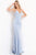 Jovani - 00625 Embellished Deep V-neck Trumpet Dress Pageant Dresses 00 / Light-Blue