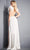 Jovani - 02833 Embellished High Neck Sheath Dress Evening Dresses