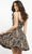 Jovani - 03839 Scoop Neck Animal Printed Short Dress Special Occasion Dress