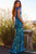 Jovani - 04228 V Neck Scoop Back Sequined Long Gown Evening Dresses