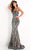 Jovani - 04810 Strapless Geometric Sequined Dress Prom Dresses