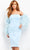 Jovani 06012 - Feather Long Sleeve Evening Dress Prom Dresses 00 / Light-Blue