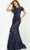 Jovani 06863 - Floral Jewel Neck Evening Dress Evening Dresses