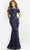 Jovani 06863 - Floral Jewel Neck Evening Dress Evening Dresses