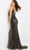 Jovani 07288 - Cowl Neck Sequin Mesh Prom Gown Special Occasion Dress