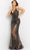 Jovani 07288 - Cowl Neck Sequin Mesh Prom Gown Special Occasion Dress