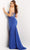 Jovani - 07401 Beaded Asymmetric Neck Long Gown Evening Dresses