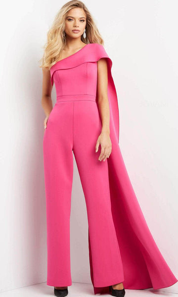 Jovani 07939 - Draped Cascade Jumpsuit – Couture Candy