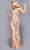 Jovani 08021 - Cutout Neckline Evening Gown Evening Dresses 00 / Nude