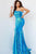 Jovani - 08177 One Shoulder Sequin Sheath Dress Prom Dresses 00 / Iridescent Royal