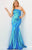 Jovani - 08177 One Shoulder Sequin Sheath Dress Prom Dresses 16 / Iridescent Royal