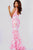 Jovani - 08257 Sleeveless Floral Sequin Long Gown Prom Dresses