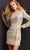 Jovani 08452 - Long Sleeves High Neck Short Dress Cocktail Dresses