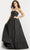 Jovani 09784 - Strapless Pleated A Line Evening Gown Evening Gown