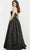 Jovani 09784 - Strapless Pleated A Line Evening Gown Evening Gown