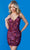 Jovani 09867 - Fully Sequined Sleeveless V-neck Short Dress Special Occasion Dress 00 / Pink