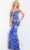 Jovani 09905 - Sequined Off-Shoulder Evening Dress Evening Dresses 00 / Royal