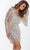 Jovani 171300 - Nude Rhine stoned Cocktail Dress Cocktail Dresses