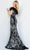 Jovani 22346 - Sequin and Feathered Evening Gown Prom Dresses