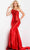 Jovani 22523 - Sleek Lace Up Back Prom Dress Prom Dresses 00 / Red