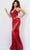 Jovani 22531 - Sequined Skirt Prom Dress Prom Dresses 00 / Red