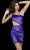 Jovani 22705 - Asymmetric Side Cutout Cocktail Dress Special Occasion Dress 00 / Purple