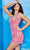 Jovani 22813 - Bejeweled Plunging V-neck Short Dress Special Occasion Dress