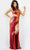 Jovani 22855 - Side Cutout Prom Gown Prom Dresses 00 / Iridescent Red