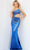 Jovani 23999 - Beaded One Shoulder Prom Gown Special Occasion Dress 00 / Royal