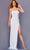 Jovani 24102 - Strapless Fringed Slit Prom Dress Special Occasion Dress 00 / Off-White