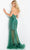 Jovani 2465 - Halter Plunging Beaded Gown Prom Dresses