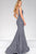 Jovani 45830 Glamorous Low Back Prom Dress - 1 pc Gunmetal in Size 0 Available CCSALE 0 / GunMetal