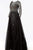 Jovani - 53743 Beaded Embellished Sheer Bodice Prom Gown CCSALE 4 / Black