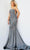 Jovani 60336 - Jacquard Long Train Trumpet Dress Evening Dresses