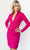 Jovani 7091 - Long Sleeve V-Neck Cocktail Dress Cocktail Dresses 00 / Fuchsia