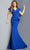 Jovani 9644 - V-Neck Ruffle Sleeve Evening Dress Evening Dresses 00 / Royal